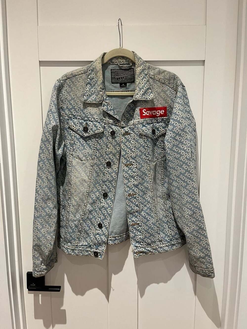 Brooklyn Cloth Savage All Over Print Denim Trucker Jacket